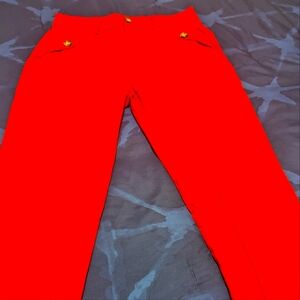 Red and Grey  Business Pants